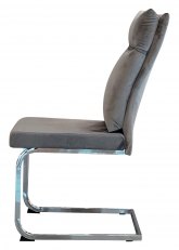 Silla Amalfi Grey Velvet