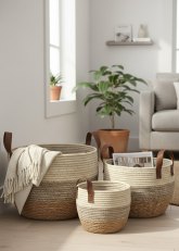 Set de 3 Canastos Bali Ash