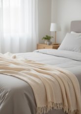 Manta Pie de Cama Gasa Doble Texturada 120x260