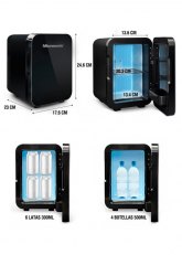 CONSERVADORA PORTABLE FRIO-CALOR 4 LITROS NEGRA