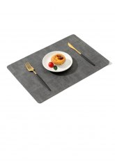 Individual rectangular Gris oscuro