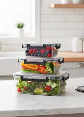 Set de 3 Recipientes herméticos Rectangular