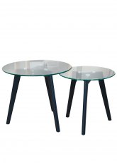 Mesa Ratona Set Duo Spider Negra Negro