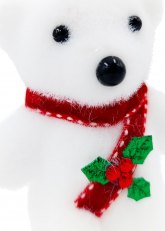 Set de 3 Ositos Polares Bufanda Roja