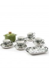 Set de Vajillas de 14 piezas Cerámica Motivo