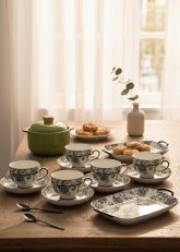 Set de Vajillas de 14 piezas Cerámica Motivo