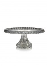 Exhibidor de vidrio mediano con base