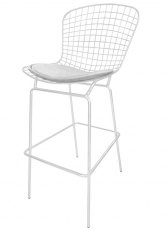 Taburete Bertoia Pintado Ultra Tono Blanco