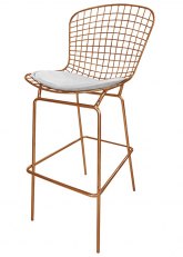 Taburete Bertoia Pintado Ultra Tono Cobre