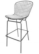 Taburete Bertoia Pintado Ultra Tono Gris Grafito