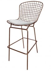 Taburete Bertoia Pintado Ultra Tono Marron