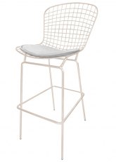 Taburete Bertoia Pintado Ultra Tono Perlado