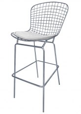 Taburete Bertoia Pintado Ultra Tono Platino