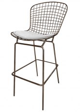 Taburete Bertoia Pintado Ultra Tono Tabaco