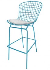 Taburete Bertoia Pintado Ultra Tono Turquesa