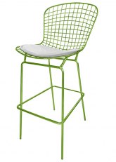 Taburete Bertoia Pintado Ultra Tono Verde Claro