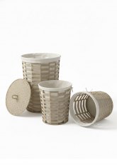 Set de 3 Canastos Cilíndricos Brisa II