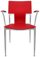 Sillón Diamante Tapizado Rojo