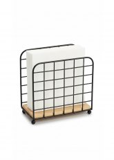 Servilletero de madera y hierro