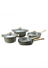 Set de bateria cocina 8 Piezas Gris