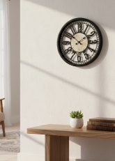 Reloj de pared Vintage con números calados