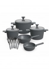 Set de bateria cocina 13 Piezas Negro