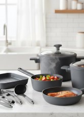 Set de bateria cocina 13 Piezas Negro