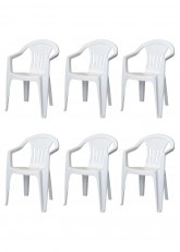 Set Silla Tramontina Recife x6 Blanco