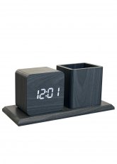 Reloj despertador Cubo con portalápices