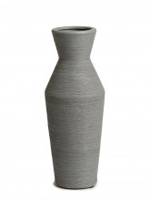 Jarrón Cerámica Mack Gris Texturado