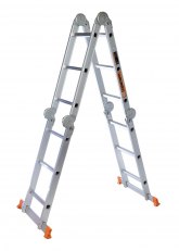 Escalera plegable de aluminio 12 escalones LE300
