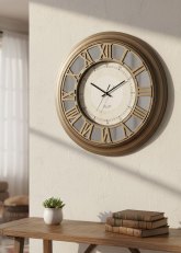 Reloj de Pared Romanos Minimal Bronce