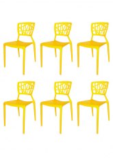 Set Silla Amelie x6 Amarillo