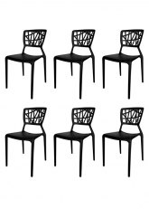 Set Silla Amelie x6 Negro