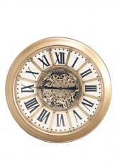 Reloj con engranaje metal Dorado
