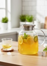 Jarra De Vidrio Con Tapa 2000 ml