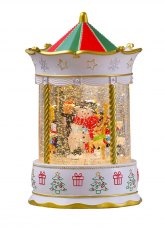 Calesita Con Glitter Muñeco de Nieve