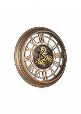 Reloj de Pared Engranajes Romanos Plata