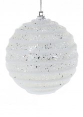 Set de 2 Esferas Navideñas Nieve Brillante