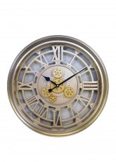 Reloj de Pared Espejo Romanos Plata