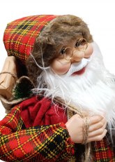 Papá Noel Oeste con Esquí 45 cm