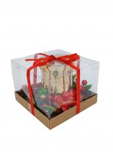 Caja Regalo con Escena Navideña