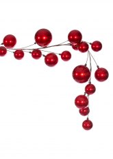 Guirnalda de Bolas Navideñas Rojas