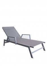 Reposera Krabi con apoyabrazos Gris