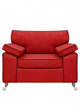 Sillón Portofino 1 Cuerpo Bari Rojo
