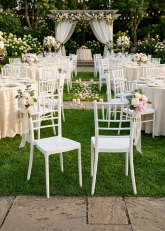 Set Silla Tiffany White x6