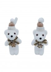 Set de 2 Ositos Polares Colgantes
