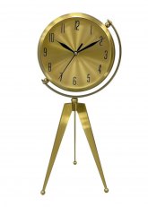 Reloj de Pie Trípode Dorado