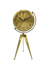 Reloj de Pie Trípode Dorado