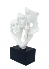 Escultura Faces X3 19 x 8